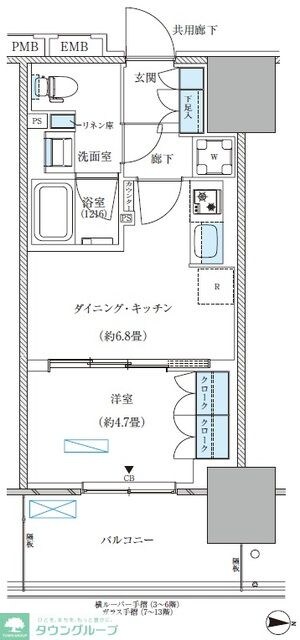 パークアクシス西大島コンフォートスクエアの物件間取画像