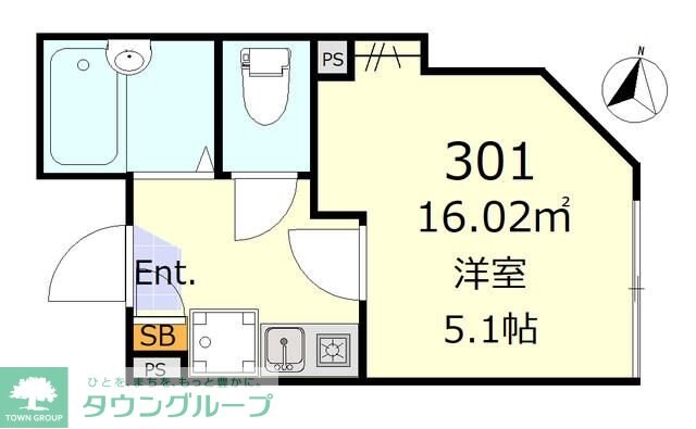 コンフォール新小岩の物件間取画像