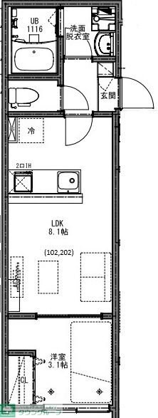 KEIAI RESIDENCE 小岩の物件間取画像