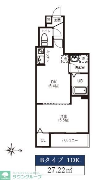 レピュア住吉レジデンスの物件間取画像