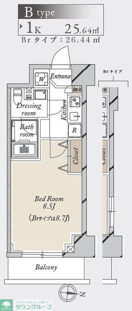 グランカーサ住吉の物件間取画像