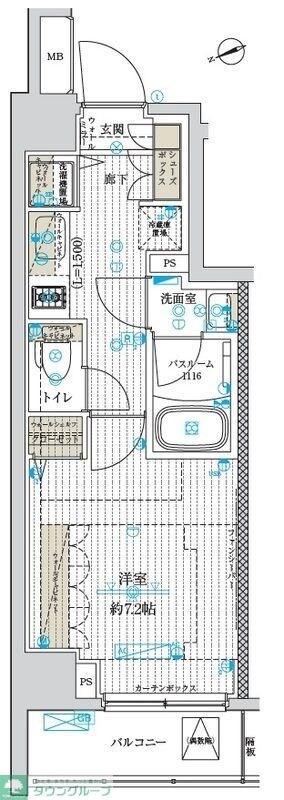 ブライズ南砂の物件間取画像