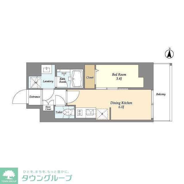 グランカーサ菊川の物件間取画像