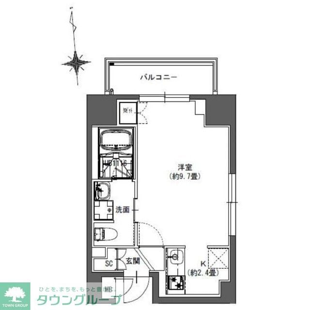 La Douceur東神田の物件間取画像