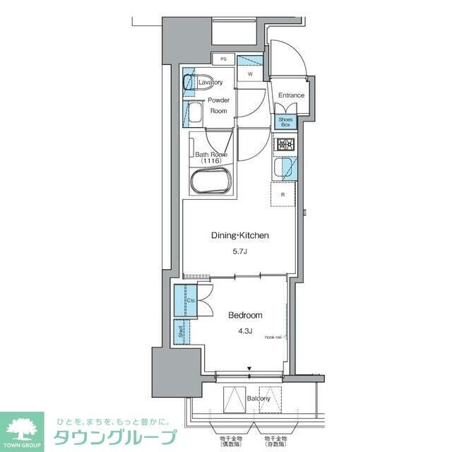 ルフォンプログレ秋葉原EASTの物件間取画像