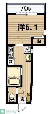 サンフィールド新小岩の物件間取画像