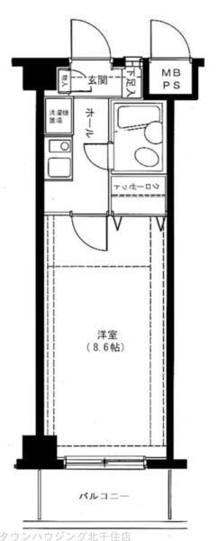 グリーンプラザ北綾瀬4の物件間取画像
