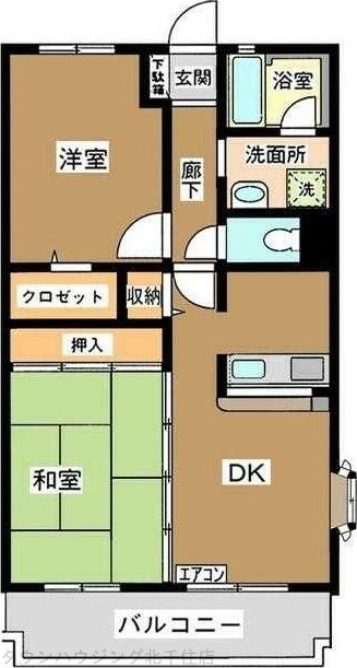 クレセール扇の物件間取画像