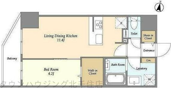 HF北千住レジデンスの物件間取画像
