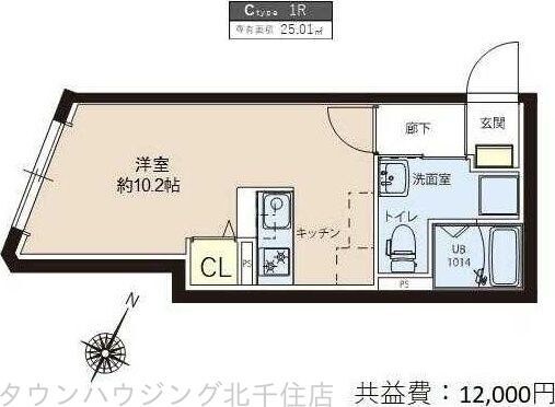 レピュア竹ノ塚レジデンスの物件間取画像