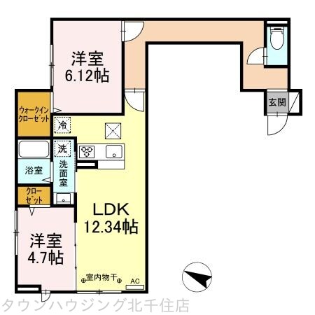 アヴァンス千住緑町の物件間取画像