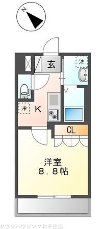 グリーンモールの物件間取画像