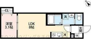 k1 apartmentsの物件間取画像