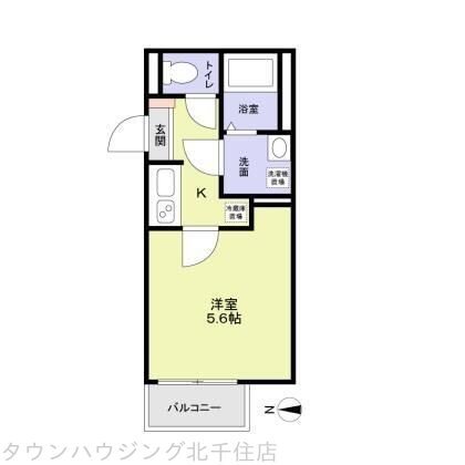 SQUARES Nishiaraiの物件間取画像