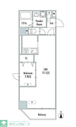 アルファコート谷在家の物件間取画像