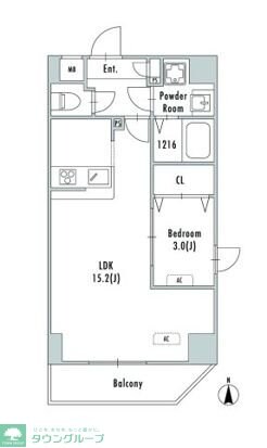 アルファコート谷在家の物件間取画像