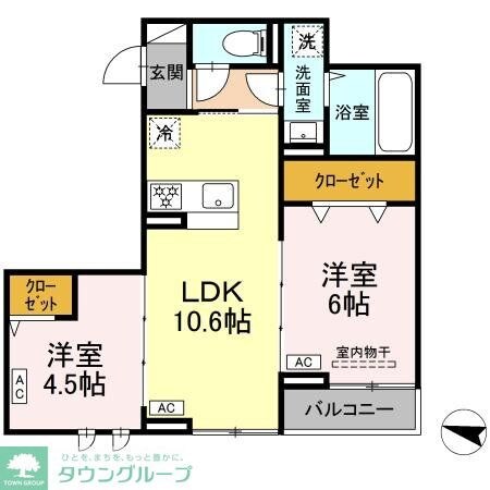 セレスティア西綾瀬の物件間取画像