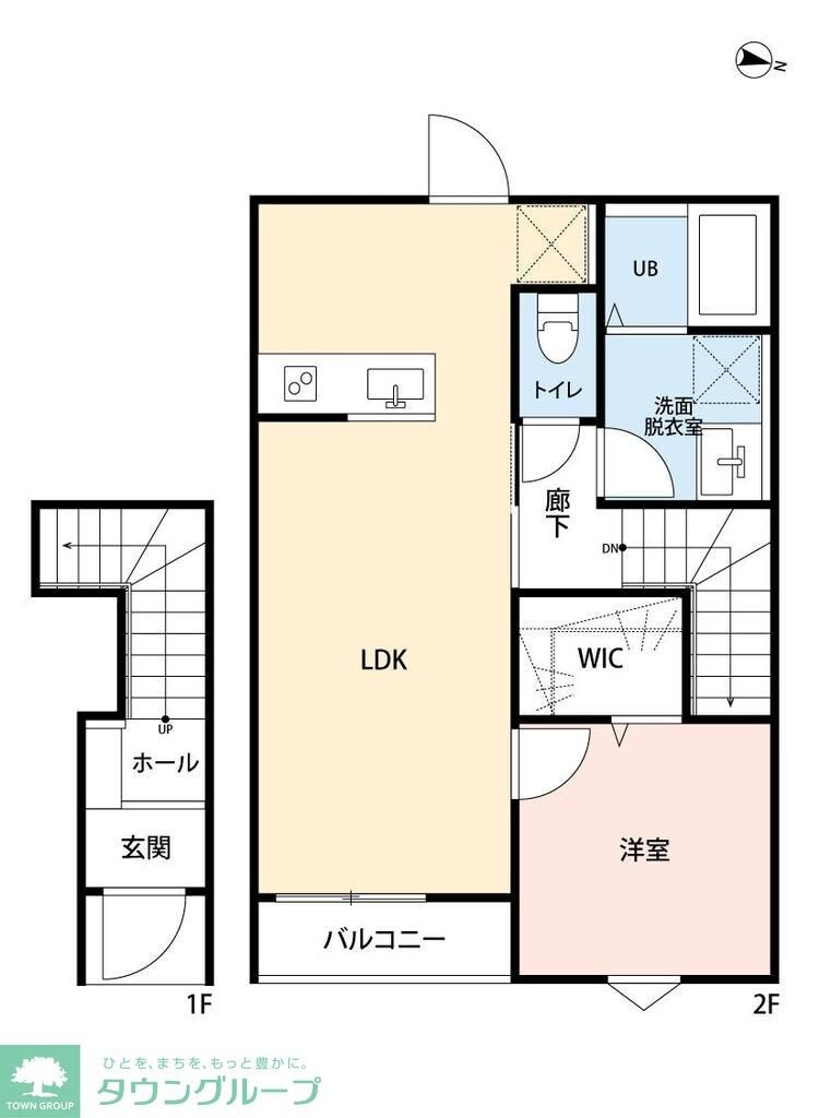 リーブルファイン葛飾西水元の物件間取画像