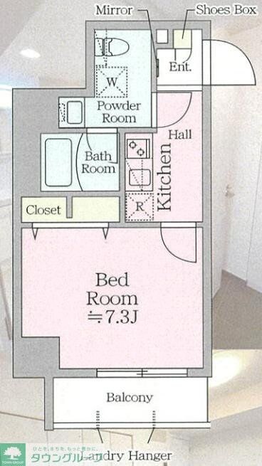 アイルグランデ東京竹ノ塚の物件間取画像