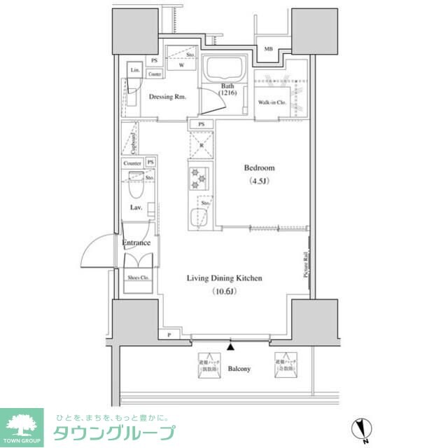 ザ・パークハビオ北千住の物件間取画像