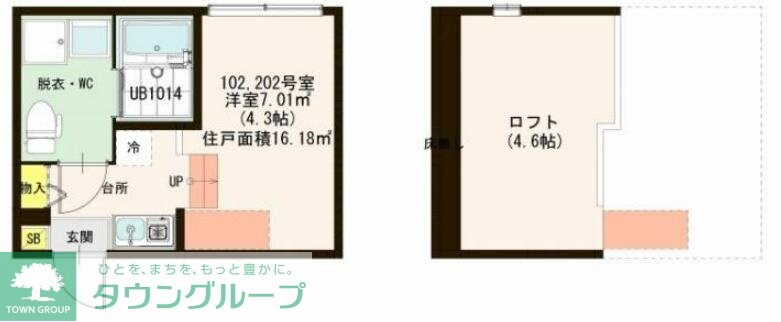 ハーモニーテラス足立の物件間取画像