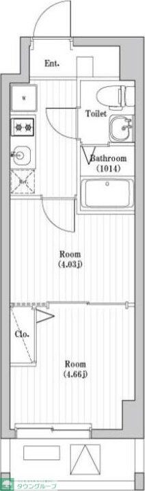 アーバハイツ六町2号館の物件間取画像
