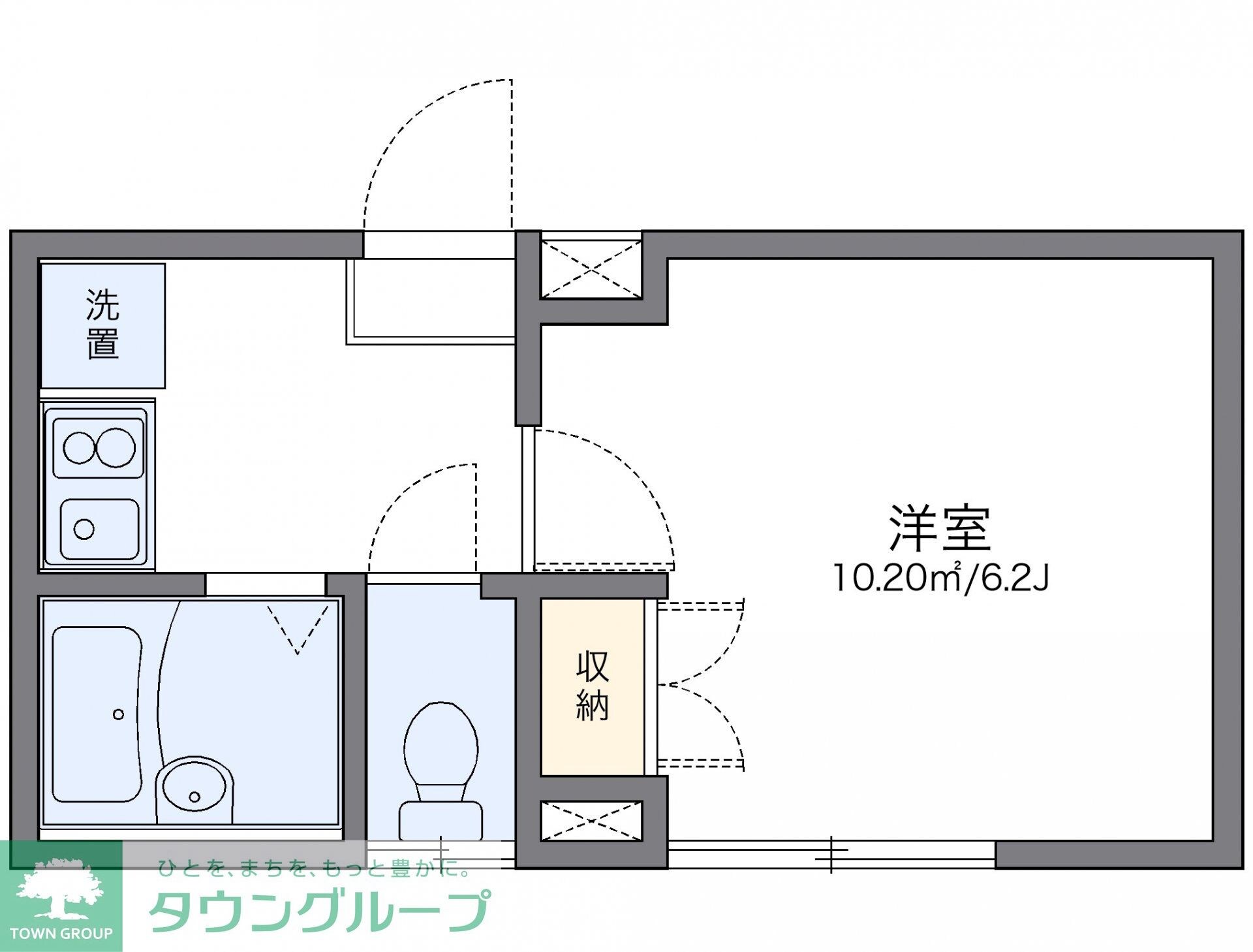 レオパレスフォレストヒルの物件間取画像