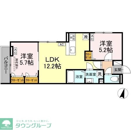 セレスティア興野の物件間取画像