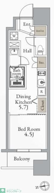 グランカーサ町屋の物件間取画像