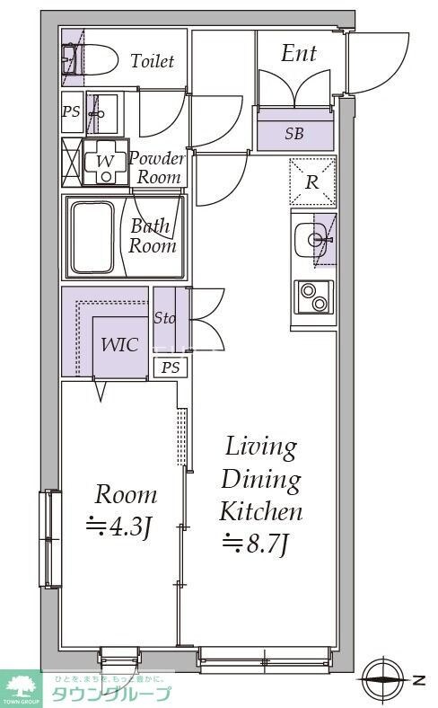 アトリオフラッツ日暮里の物件間取画像