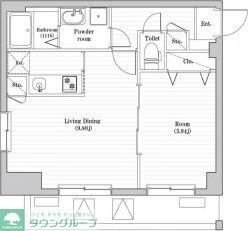 アーバハイツ六町2号館の物件間取画像