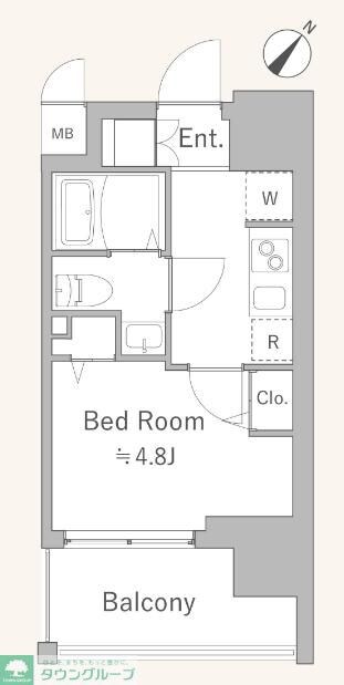 La Douceur四ツ木Eastの物件間取画像