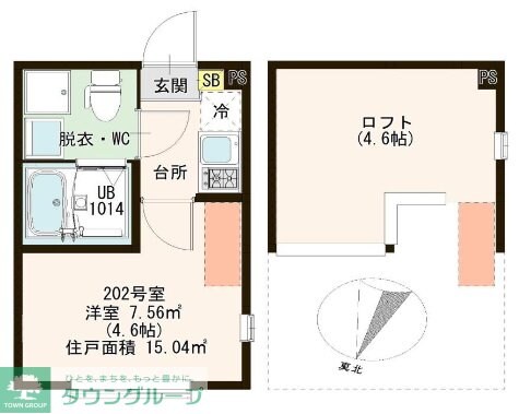 ハーモニーテラス亀有IIの物件間取画像