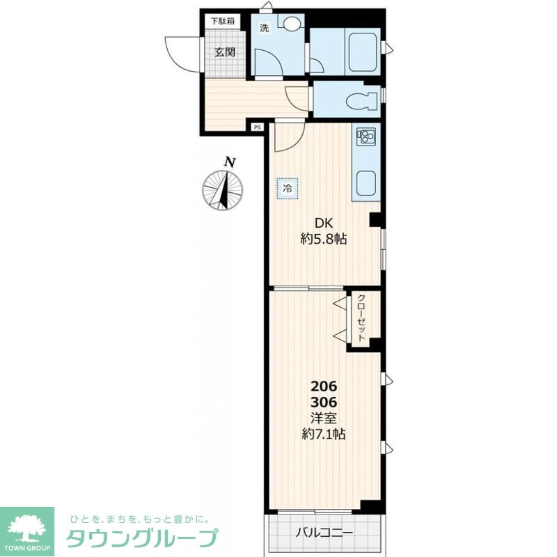 セゾンドミールの物件間取画像
