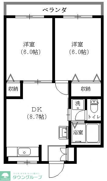 エスポワール金子の物件間取画像