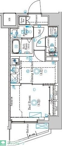 ラフィスタ西新井の物件間取画像