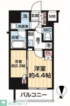 ARCOBALENO MINAMISENJUの物件間取画像