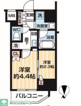 ARCOBALENO MINAMISENJUの物件間取画像