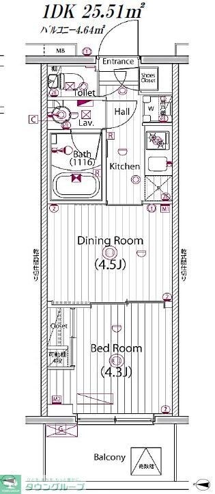 ガーラ・プレシャス四つ木の物件間取画像