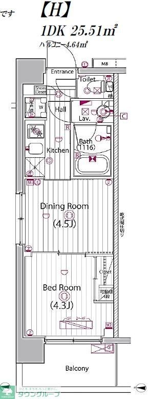ガーラ・プレシャス四つ木の物件間取画像