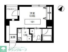 桜館の物件間取画像