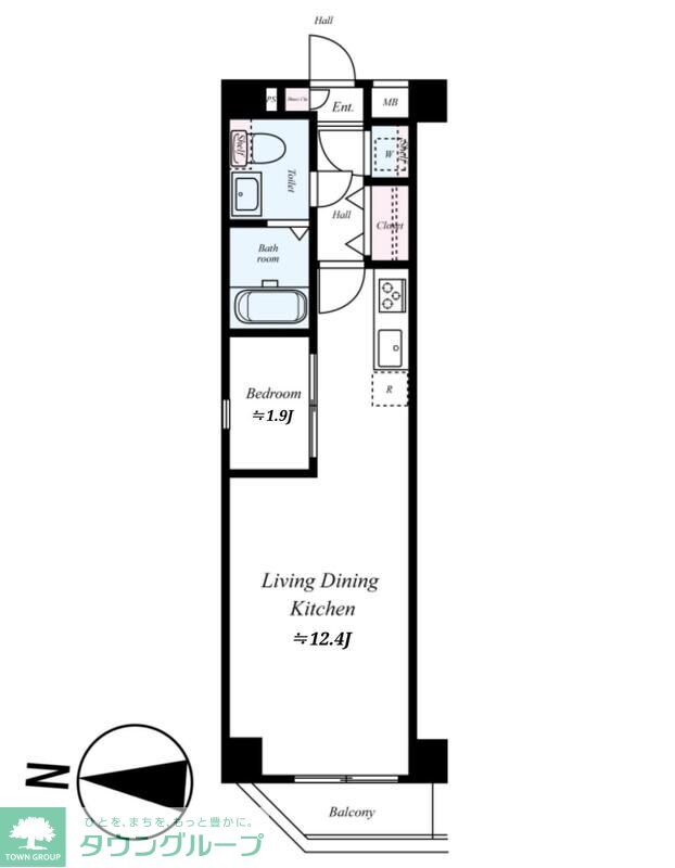 ARCOBALENO DAISHIMAEの物件間取画像