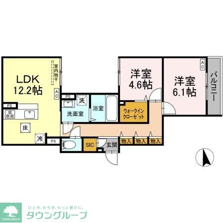 セレスティア竹ノ塚IIの物件間取画像