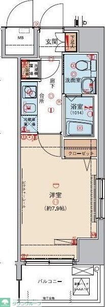 ロメック山手日暮里の物件間取画像