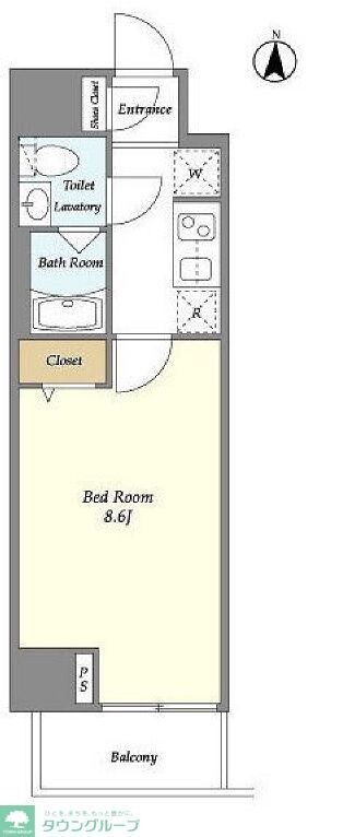 リテラス上野入谷の物件間取画像