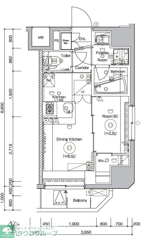 SYFORME UENO Asyl Courtの物件間取画像