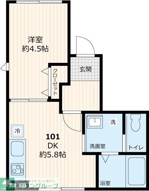 仮称デルソル千住IIの物件間取画像