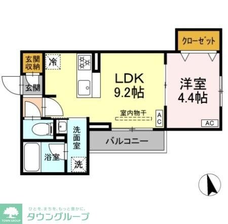 セレスティア栗原IIの物件間取画像
