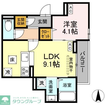 セレスティア関原の物件間取画像