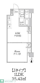 ルミーク北千住の物件間取画像